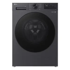 Стиральная машина фронтальная LG F2X50S9TBB — 9 кг, 1170 об/мин, чёрная, 600×535×850 мм