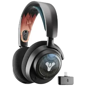 Bezvadu spēļu austiņas STEELSERIES Arctis Nova 7X Destiny 2 Bundle — melnas, paredzētas konsolēm/PC