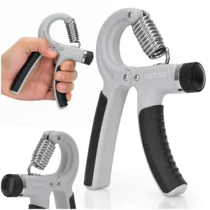 Hand gripper Springos ACT0052 — adjustable 20–50 kg resistance, PP+TPR, 15×10×2 cm, non-slip handles
