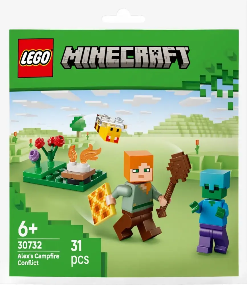 LEGO Minecraft 30732 Alex's Campfire Conflict set Photo 3