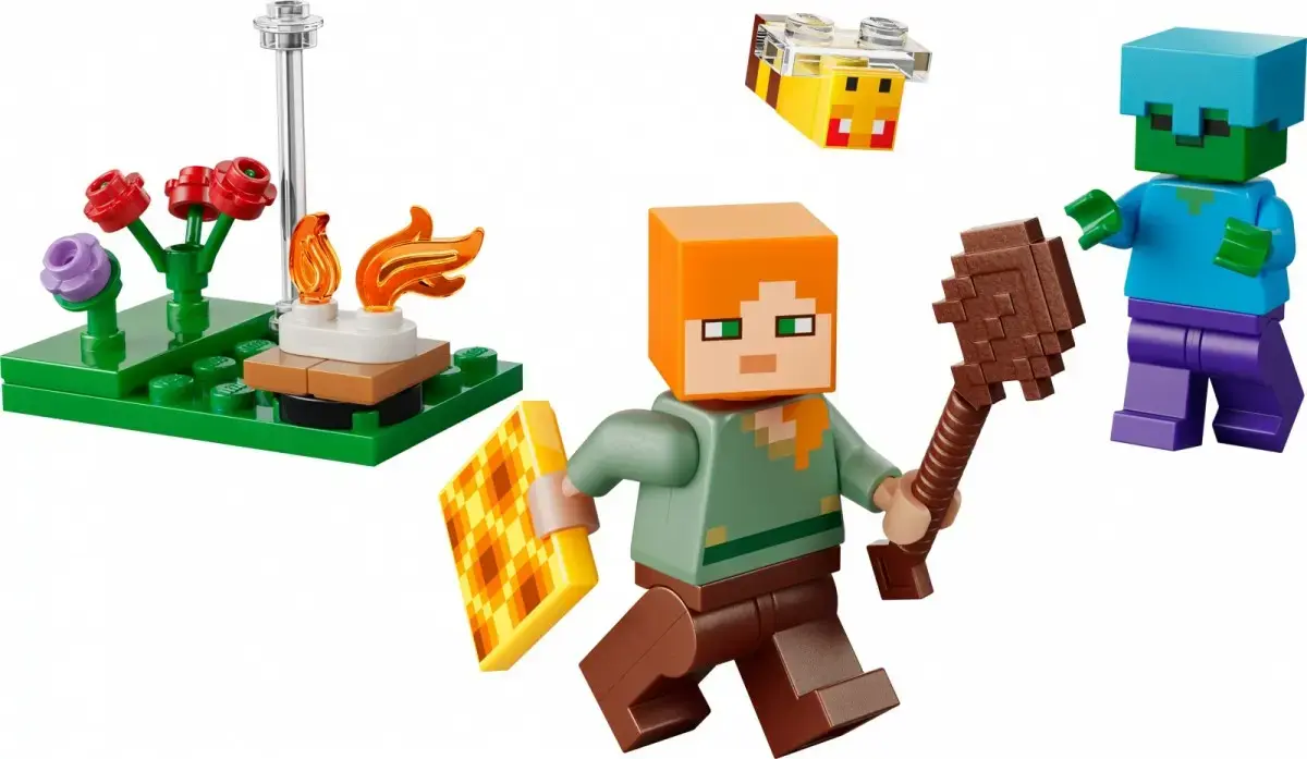 LEGO Minecraft 30732 Alex's Campfire Conflict set Photo 4