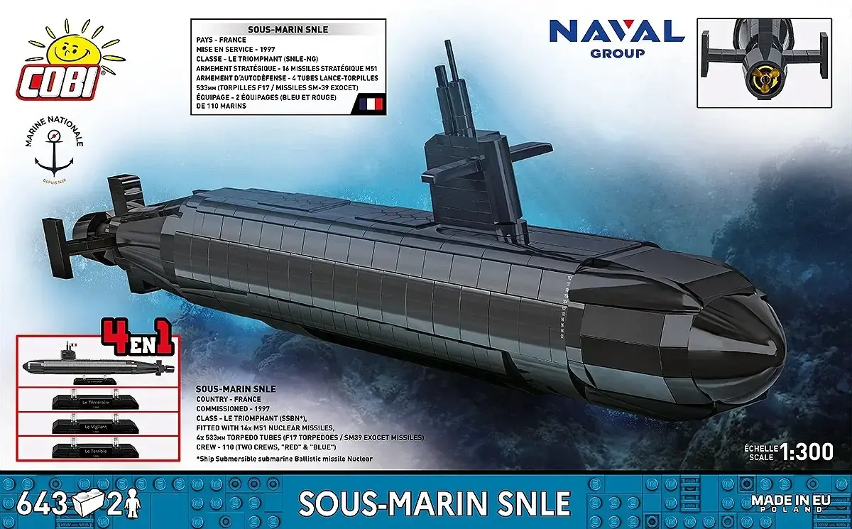Cobi Blocks Sous-Marin SNLE — 643 шт. Photo 2