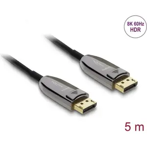 DELOCK Active Optical Cable DisplayPort 2.1 8K 60 Hz 40 Gbps 5 m