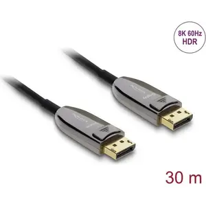 DELOCK active optical DisplayPort 2.1 cable 8K 60Hz 40Gbps 30 m