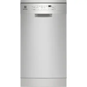Electrolux ESS42200SX Freestanding Slimline Dishwasher with 9 Place Settings Silver 49 dB Energy Class E