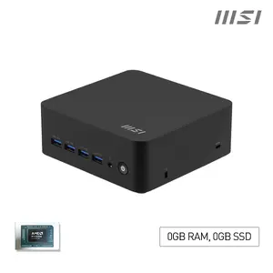 MSI Cubi Z AI 8M Mini PC Barebone AMD Ryzen 7 8845HS AMD Radeon Graphics DDR5 Dual Thunderbolt 4 Dual HDMI Dual LAN Wi-Fi 6E