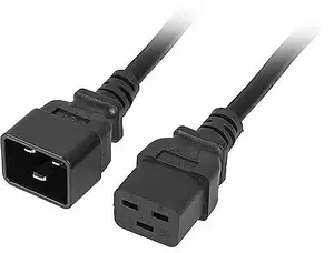 Power extension cord ARMAC IEC C19 to C20 1.5 m VDE black