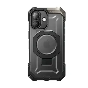 Viedtālruņa vāciņš SupCase priekš Apple iPhone 17 — piemērots 6,3" (16 cm), TPU + PC, melns