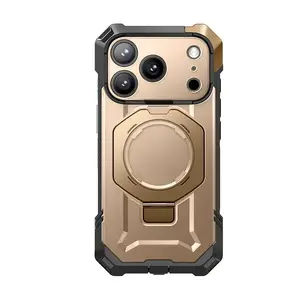 Vāciņš mobilajai ierīcei i-Blason GA843439159235 priekš Apple iPhone 17 Pro, 16 cm (6,3") ekrāns, TPU+PC, smilšu, galda statīvs