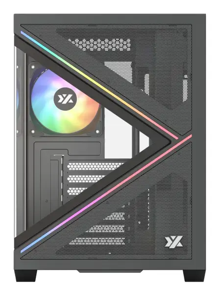 Корпус XYZ PC GEAR QUBEX Cube Black Photo 2