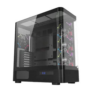 Корпус для ПК XYZ PC GEAR X-CS-QUANTUM-B Midi Tower, чёрный, поддержка ATX/Micro-ATX/Micro-ITX, 3× 3.5" отсека, 2× USB 3.2 Gen1 Type-A