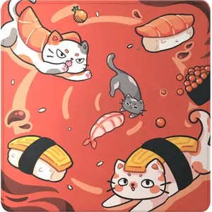 Pelēmata paklājiņš Dark Project Sushi Cats Pro L — liela auduma spēļu virsma DPMP_SUCATS_PRO_L