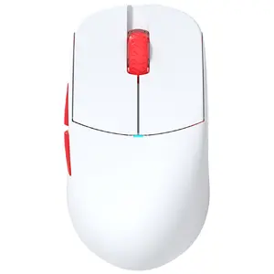 Wired gaming mouse Lamzu Atlantis Mini Champion Edition — Red, compact ergonomic design