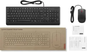 Wired Keyboard and Mouse Set Lenovo Essential Wired Keyboard/Mouse AI – Polish layout