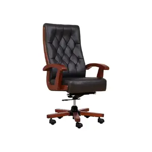 BEMONDI CONSUL ādas krēsls A840 melns — īsta āda, šūpošanās mehānisms, regulējama atzveltne, 5 riteņi, sēdekļa platums 54 cm