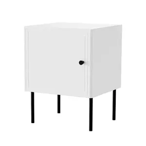 Nightstand set 2 pcs cama meble PALAZZO BIS 45×39×H59 cm, white matt, MDF/particle board