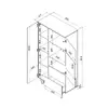 Glabāšanas skapis cama meble ALMA 90x41,5xH170 Photo 4