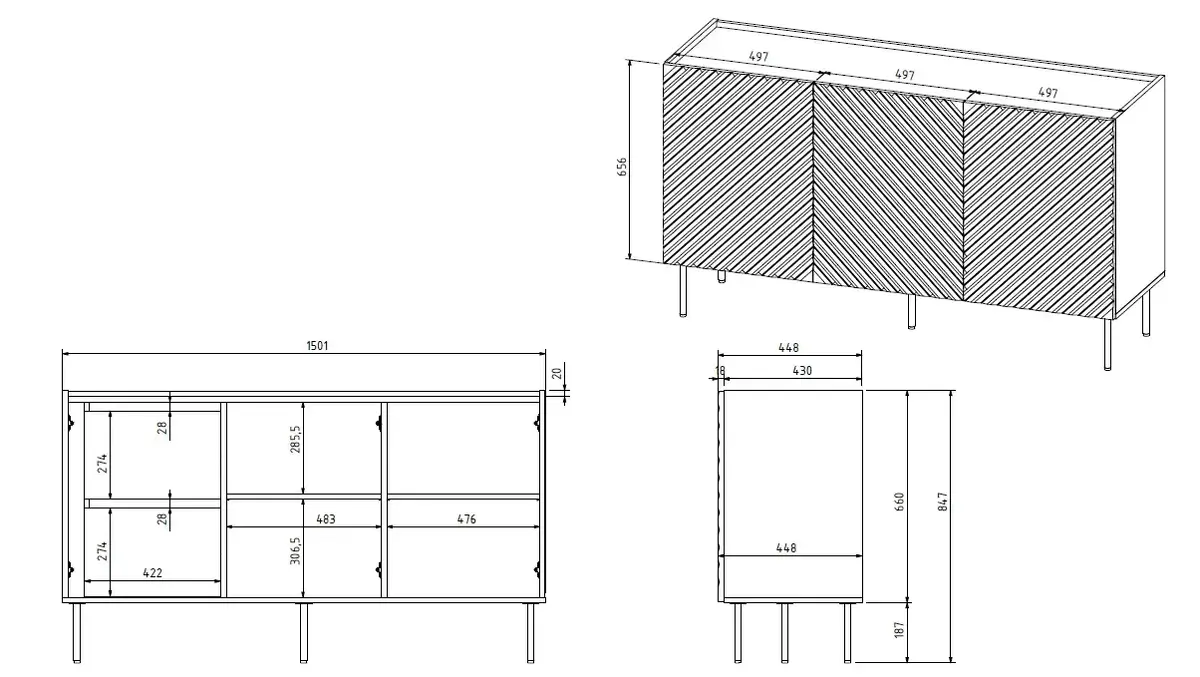 Kumtars Cama Meble ONDA 3D2SZ Photo 4