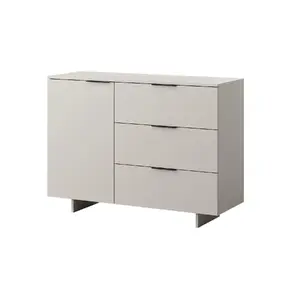 Комод cama meble ALMA 1 дверь + 3 ящика 120x41,5x90 см кашемир, ДСП
