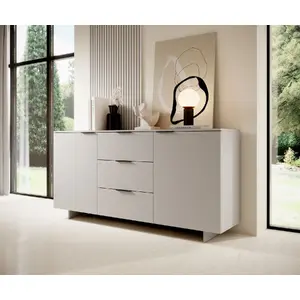 Комод cama meble ALMA 2D3S 180x41.5x90 см, кашемир, 3 ящика, ДСП