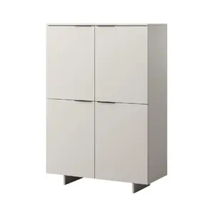 Комод cama meble ALMA 100×41.5×145 см, кашемировый бежевый, ЛДСП, толщина корпуса 16 мм