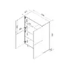 Atvilktņu skapis cama meble ALMA 100×41.5×145 cm Photo 4