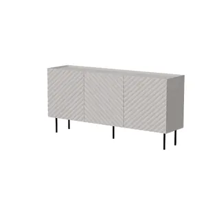 Atvilktņu skapis Cama LUCCA 3D 165x40x80 cm — kašmira krāsa, karkass DSP 16 mm, fasāžu biezums 1,8 cm