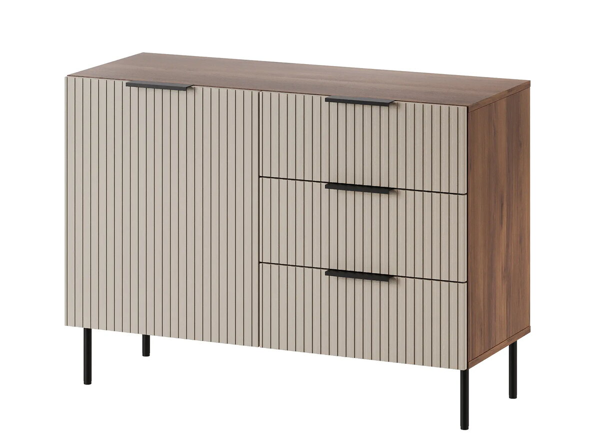 Atvilktņu komoda cama meble ALMERA 104x42x75