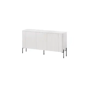 Комод cama meble VERA 150x40x80 см, матовый белый, ДСП, каркас 16 мм