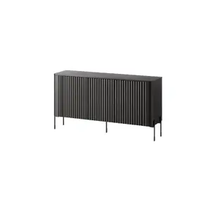 Комод cama meble VERA 150x40x80 см, черный матовый, ДСП