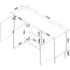 Atvilktņu skapis Cama Meble INSERTO 3D 143,5×40×80 Photo 7