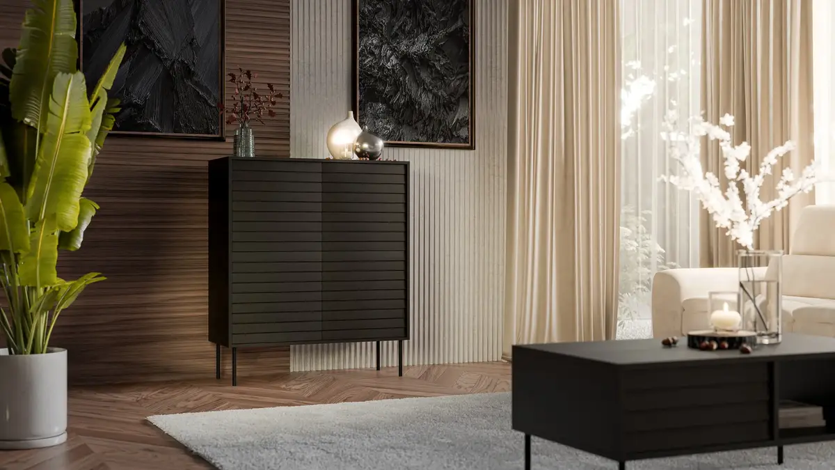 Atvilktņu skapis cama meble CORTINA 102x40x118 cm Photo 3