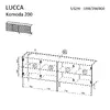Cama Meble LUCCA 4D atvilktņu skapis 200x40x80 Photo 4