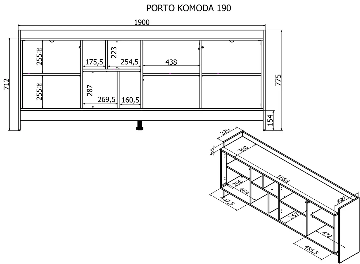 Cama PORTO 473510 chest of drawers PORTO 473510 Photo 3