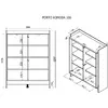 Atvilktņu skapis cama meble PORTO 100x38x130 Photo 4