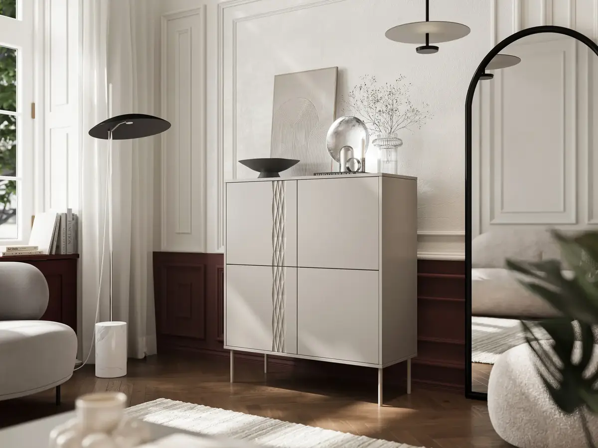 Atvilktņu skapis cama meble TRESSE 100x40x110 cm Photo 3