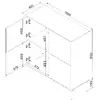 Atvilktņu skapis cama meble TRESSE 100x40x110 cm Photo 4
