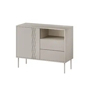 Комод cama meble TRESSE 1D2S 100x40x75 см, кашемировый мат, ДСП