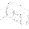 Atvilktņu skapis cama meble TRESSE 1D2S 100x40x75 Photo 3