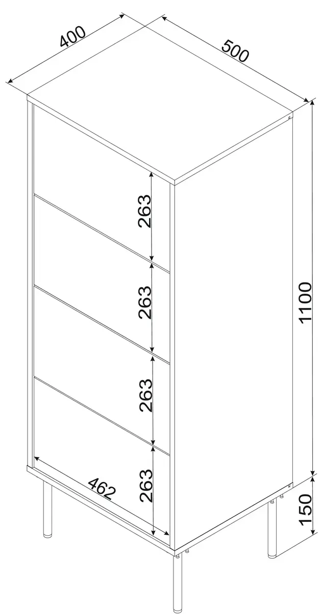 Atvilktņu skapis cama meble Cama 4S TRESSE Photo 4