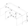 Atvilktņu skapītis Cama Meble SIENA 150,5×40×75 Photo 4