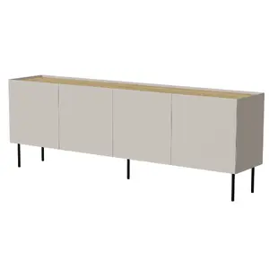 Комод Cama Meble FELLINI 2000×400×700 мм, цвет кашемир, верх из масла́ного дуба