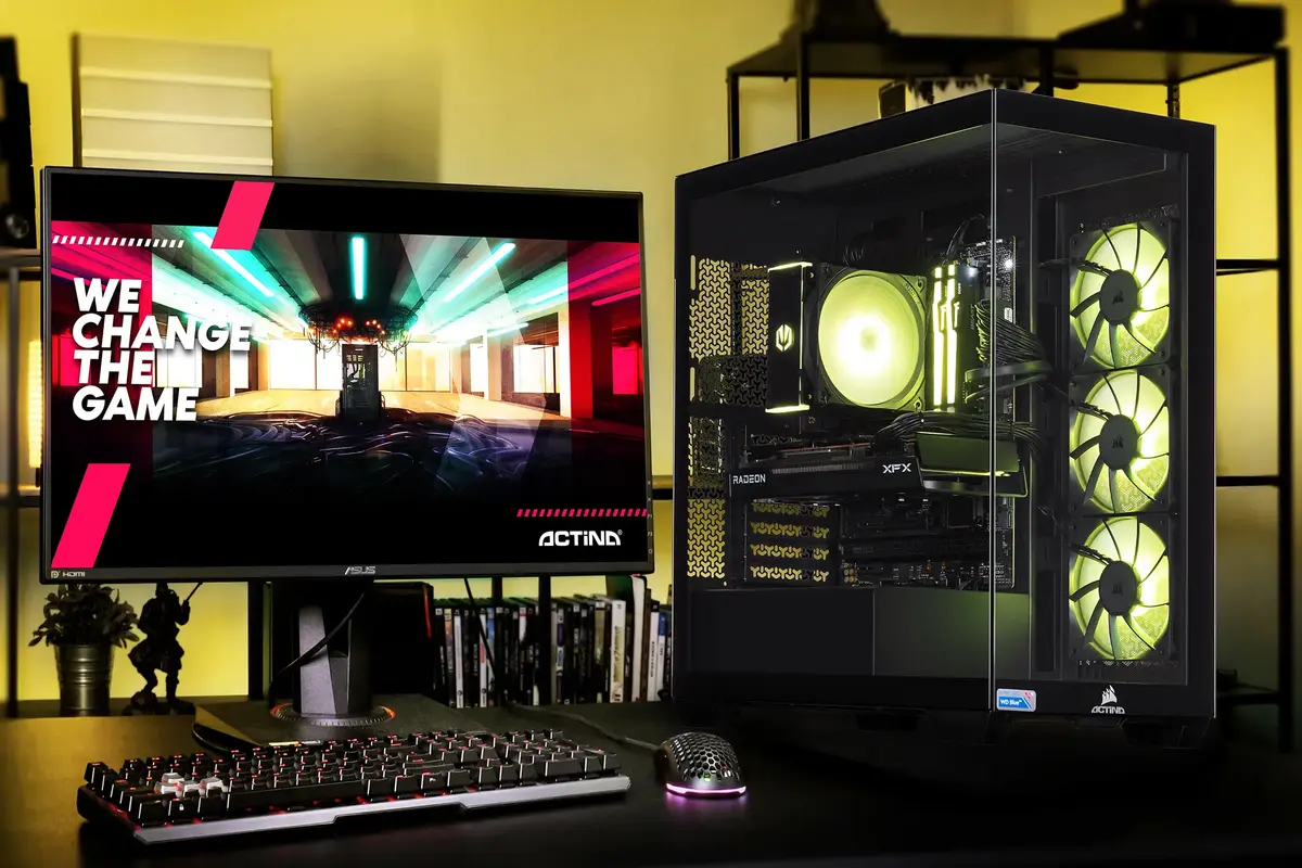 Actina PC AMD Ryzen 7 8700F ar RTX 5070 Ti Photo 17