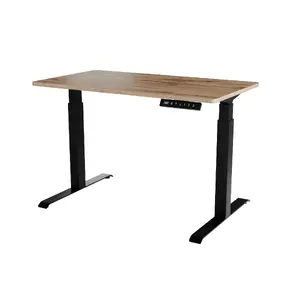 Rakstāmgalda cama meble MOON ar elektrisku augstuma regulēšanu 1210x670 mm taisnstūra kokšķiedras melns/brūns