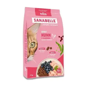 Сухой корм для кошек Bosch Sanabelle Adult Drób 2 кг — полноценный корм для взрослых с птицей
