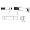 ТВ-тумба cama meble ABI 4D 200x38x62 см Photo 4