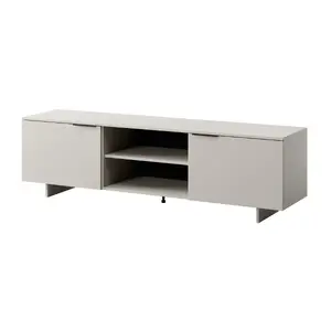 ТВ-тумба cama meble ALMA 180x41.5xH55 см, 2 дверцы 1 ящик, кашемировый серый верх