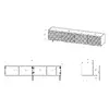 TV skapis Cama Meble ONDA 200x40x54.35 cm Photo 5