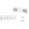 ТВ-тумба cama meble ONDA 1805x400x580 мм Photo 5