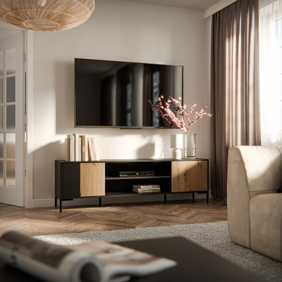 TV kumode cama meble MERCI 180 x 40 x 53,5 cm Photo 3